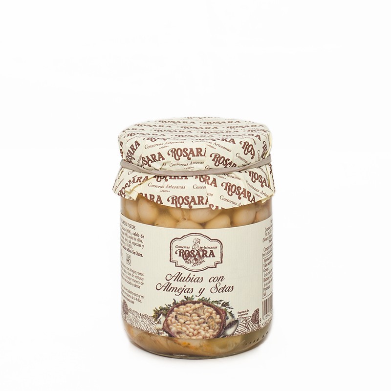Alubias con Almejas y Setas Rosara 500gr