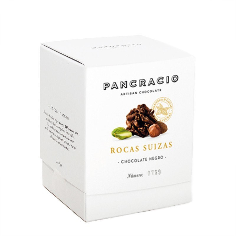 Rocas Suizas de Chocolate Negro