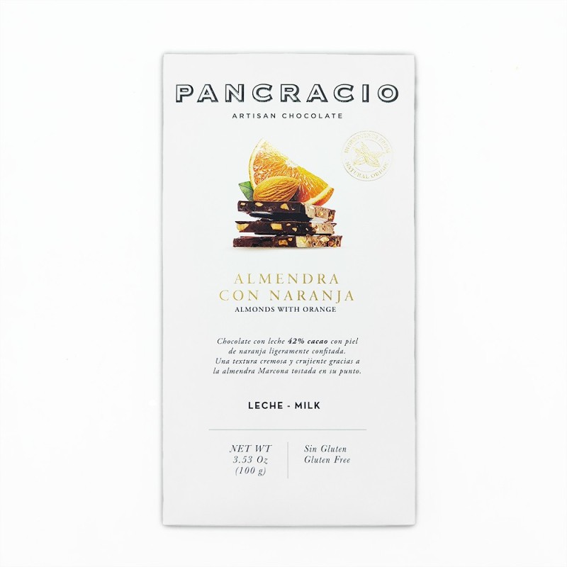 Chocolate con almendras y naranja Pancracio