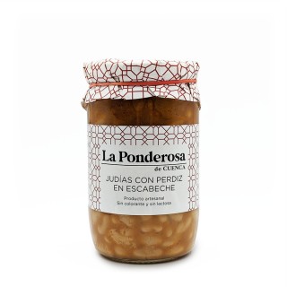 Judías con Perdiz en Escabeche La Ponderosa 680gr